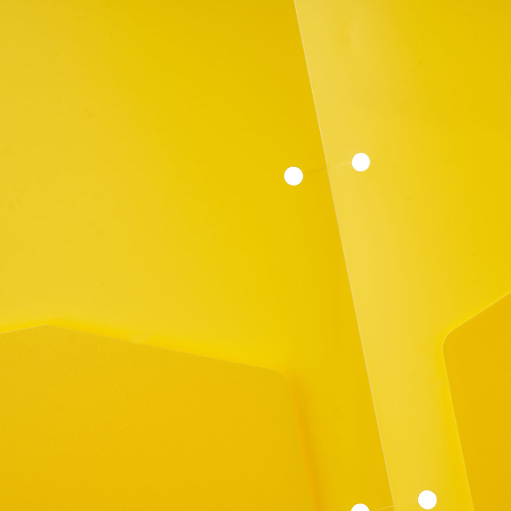 Pen+Gear 2-Pocket Poly Folders, 9.4" x 11.4", Yellow, 50 Pack