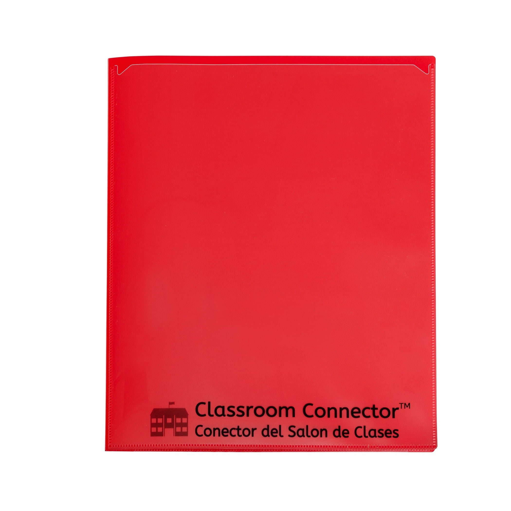 C-Line Classroom Connector Multi-Pocket Folders, Red, Box of 15