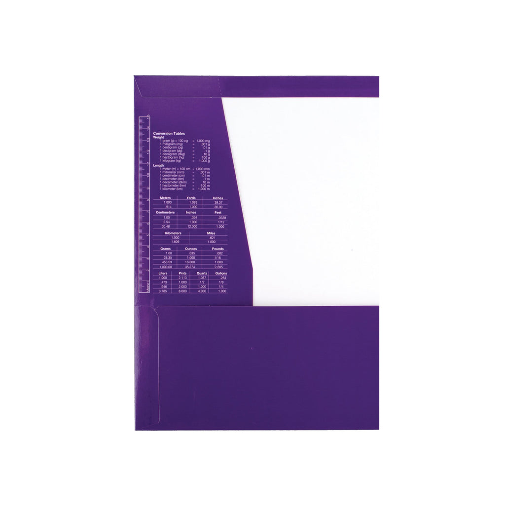Five Star 4-Pocket Paper Folder, Royal Purple (33537)
