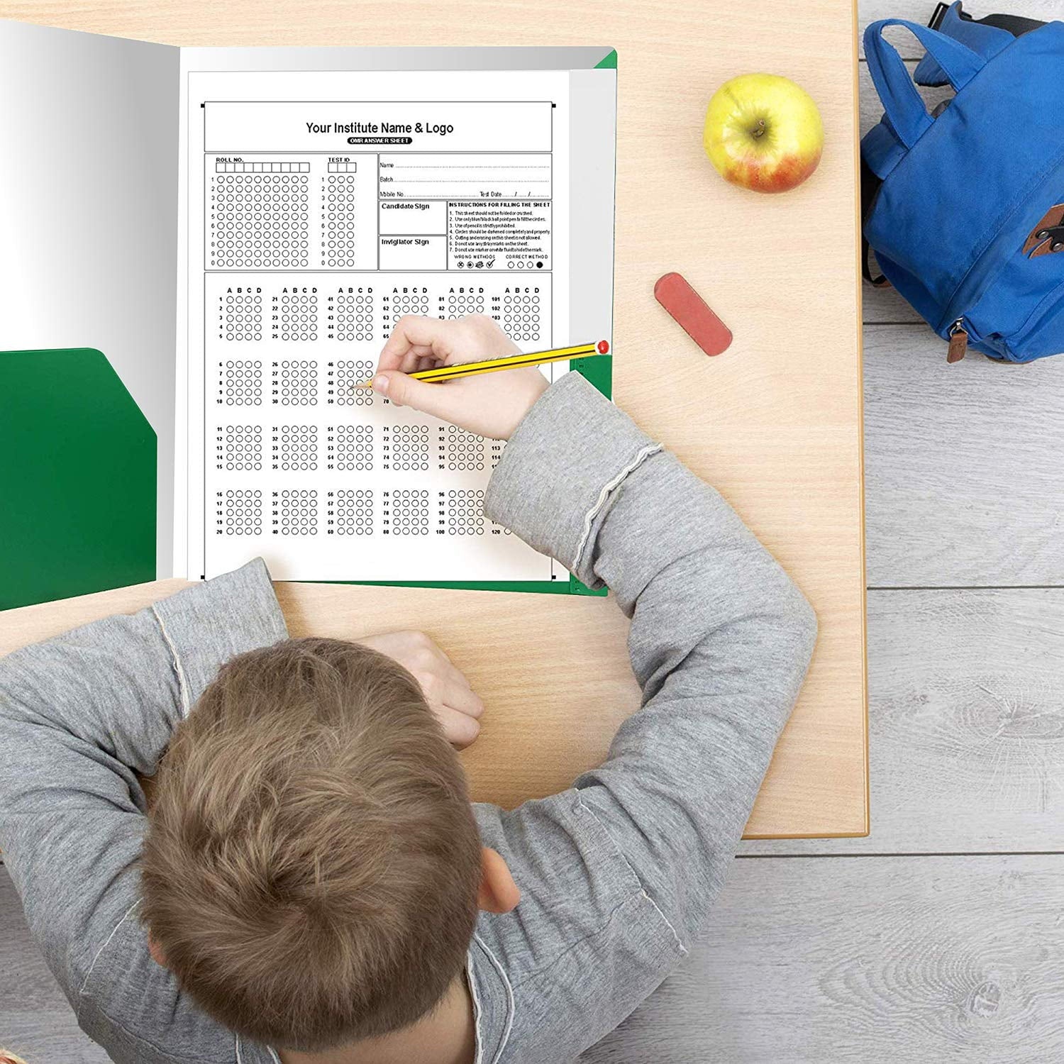 Trail Maker Letter-Sized Paper Folders with Pockets, Multicolor, 50 Pack