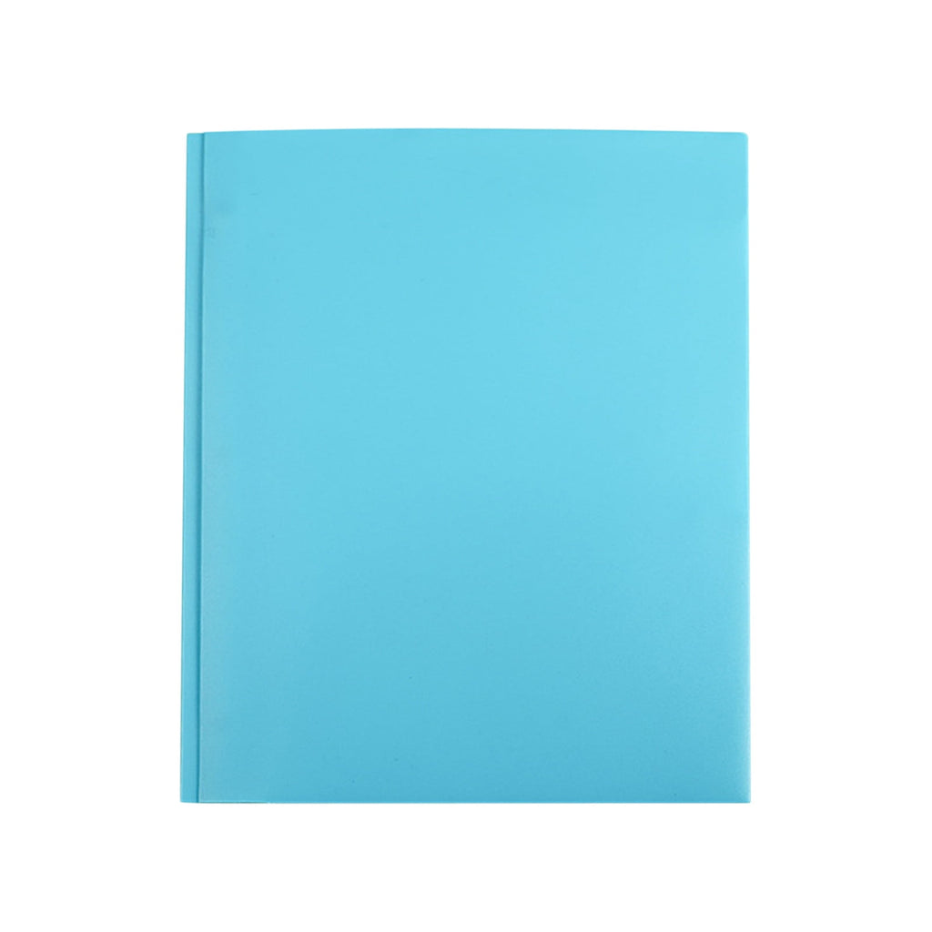 RXIRUCGD Plastic Folders With Pockets Heavy Duty Pocket Folders Letter Size File Folders For Documents Office School,Light Blue