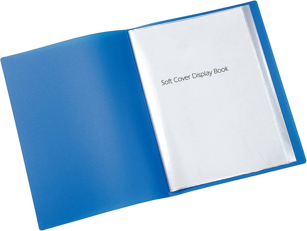 Q Connect 10-Pocket Display Book - Blue