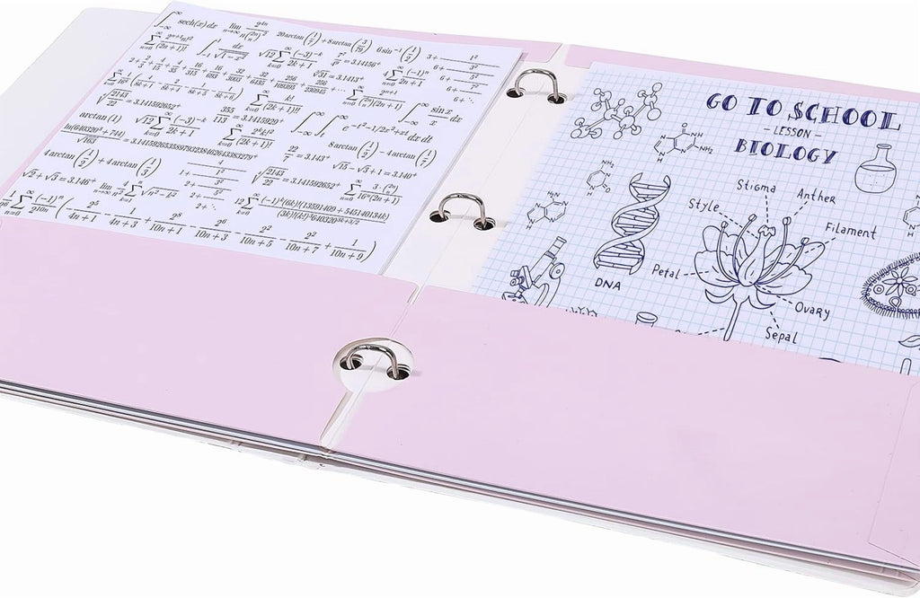 Pocket Folders,  Pastel Colors, Folders with Pockets 3 Hole Punched, Folders, Folders for School, Folders with Pockets, Binder Folders, Back to School Supplies
