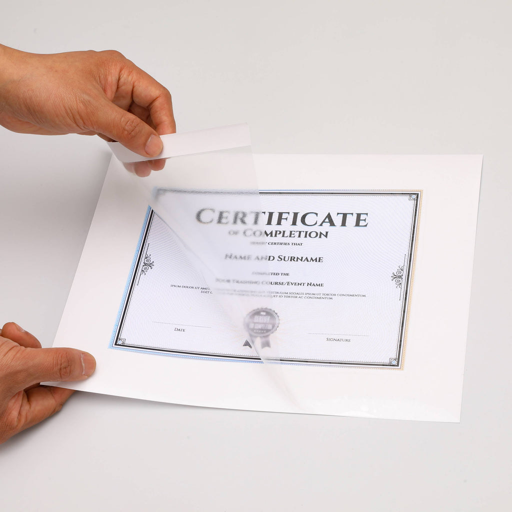 Pen+Gear Clear Self-Adhesive Pocket Folders, 9.25" x 12", 10 Sheets, CPP/PE Material, No Machine Needed