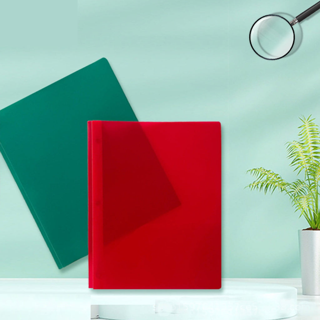 6 Pack HEAVY-DUTY Plastic Folders - 2 Pocket with Prongs & Brads, Back to School Classroom Bulk Organizers for Homework(Black,9.37x11.6")