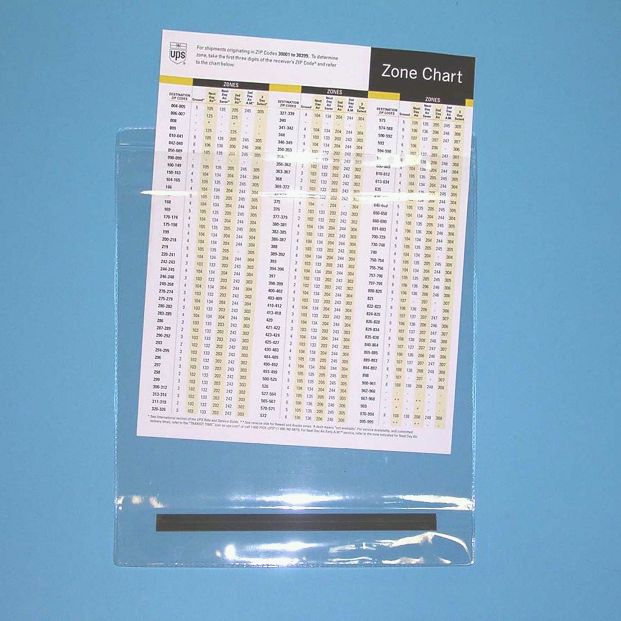 Tatco Magnetic Pockets 9" x 12" Sheet Size - Vinyl - Clear - 25 / Box
