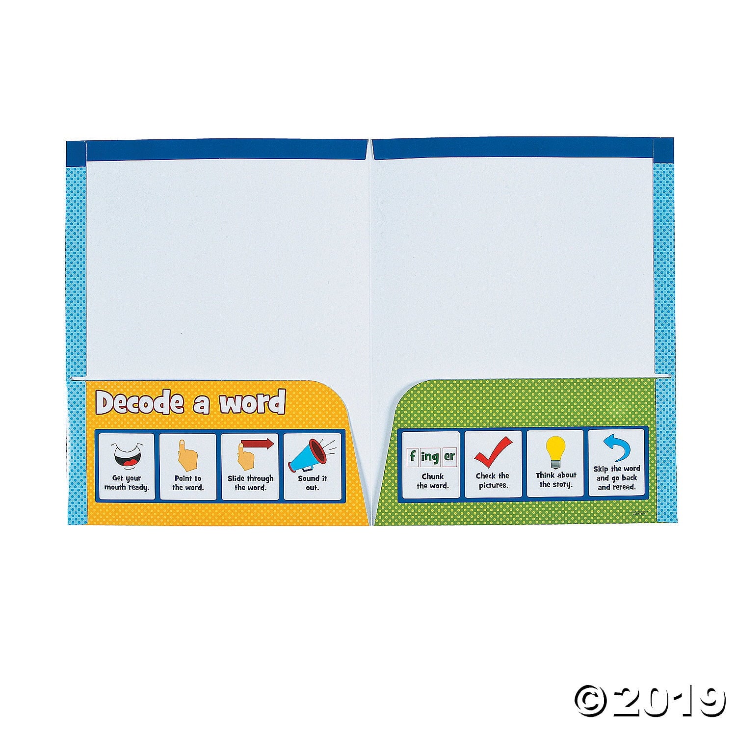 Read With Me Pocket Folders - Educational - 12 Pieces