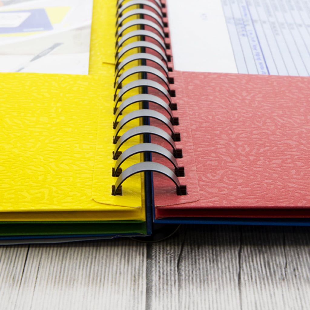 BAZIC 8 Pockets Folder Portfolios Letter Size Wire Binding Folders, 3-Pack