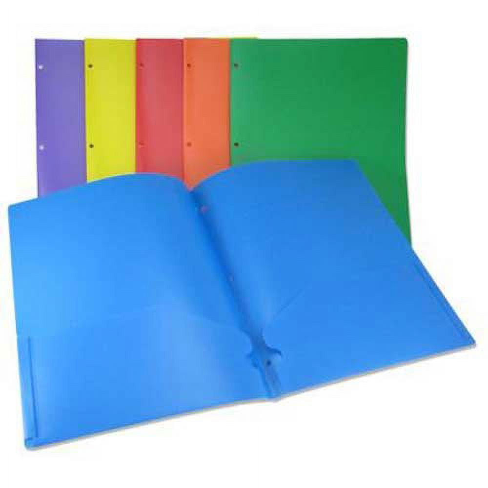 ischolar New York Poly Assorted 2 Pocket Portfolio -- 36 per case.