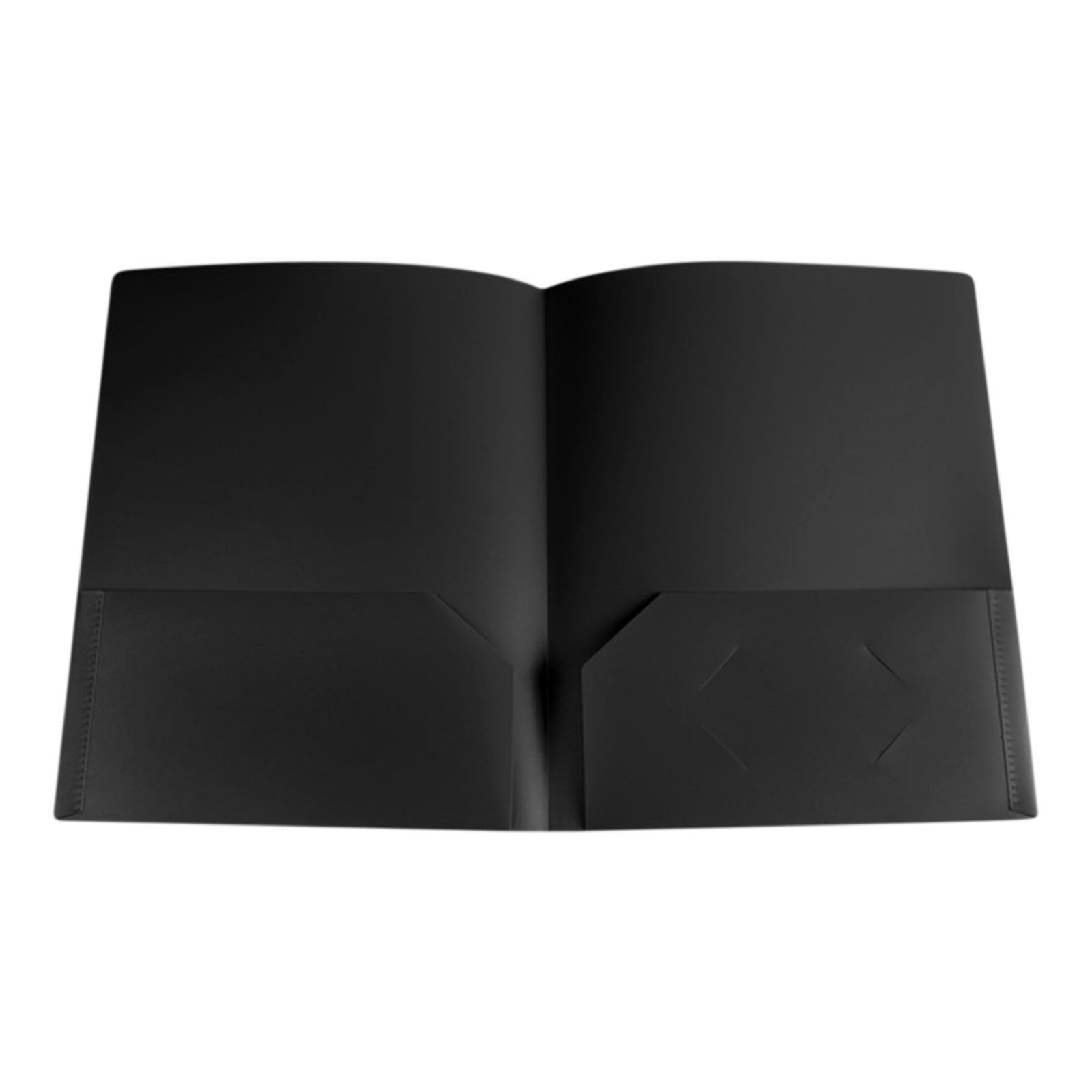 yulier Plastic Folders with Pockets and Business Card Holder, Heavy Duty File Folders 2 Pocket Folders for Documents, Cute Plastic Folders for Filing Cabinet, School, Office - Letter Size